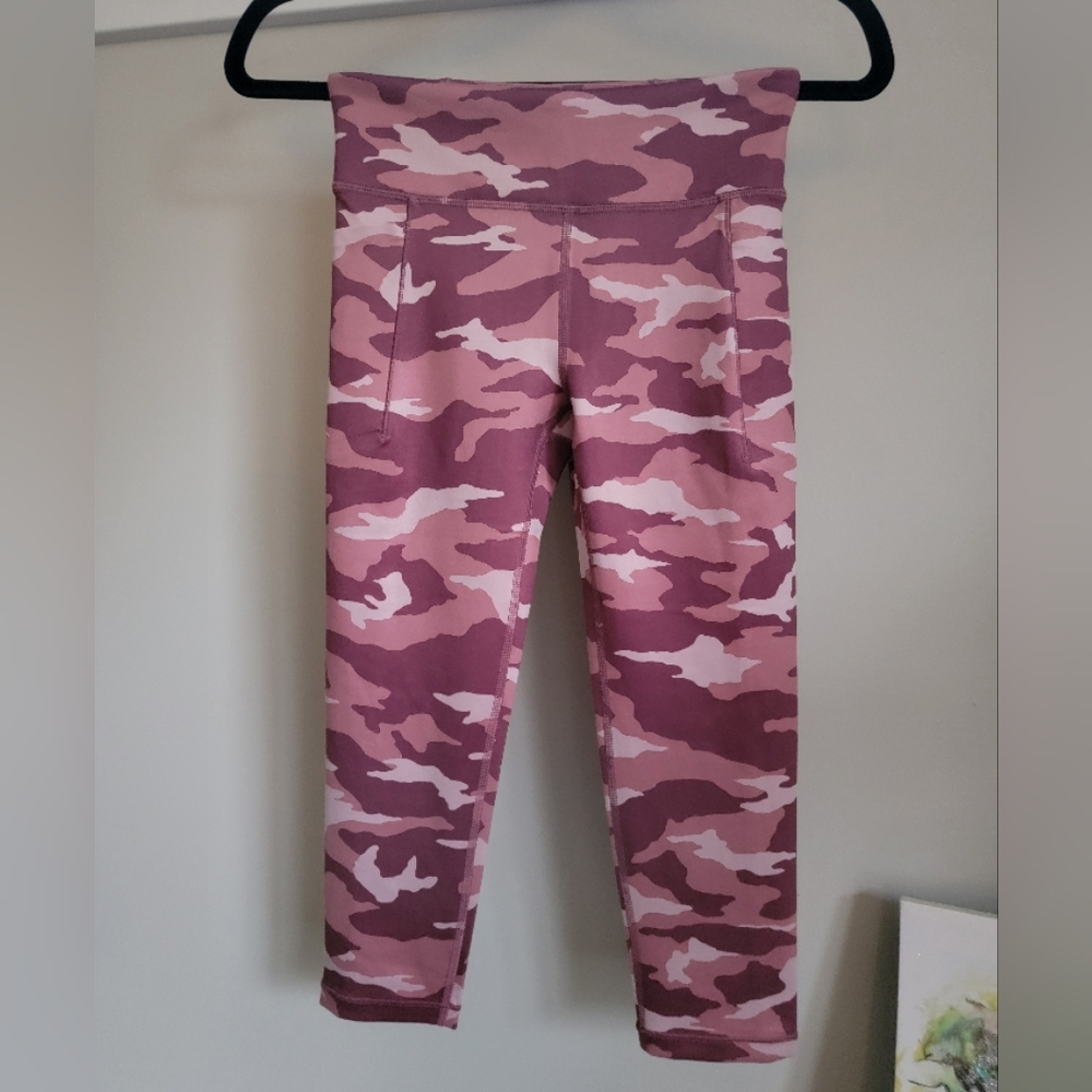 Pink Camouflage Athletic Leggings